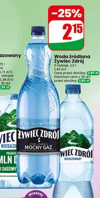 Woda źródlana promocja w Dino