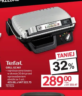 Grill GC461 Tefal promocja w Selgros