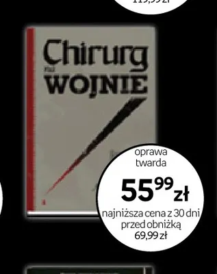 Książka Chirurg na wojnie promocja w Empik