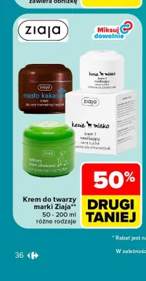 Krem do twarzy Ziaja Kozie Mleko promocja w Carrefour Market