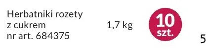 Herbatniki rozety z cukrem promocja w Makro