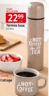 Kubek gresowy Cottage promocja w Leclerc