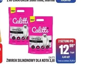 Żwirek silikonowy dla kota Calitti promocja w Tomi Markt