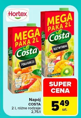 Napój Costa promocja w Carrefour Market