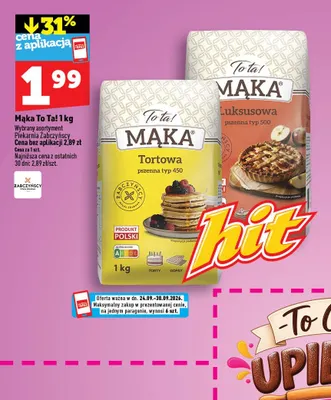 Mąka To ta! tortowa pszenna typ 450 promocja w TOPAZ