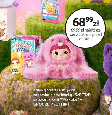 Kolekcjonerska miękka zabawka z zawieszką POP TOP Letsvan z serii "Wakuku" - UROCZE PSOTNIKI promocja w Empik
