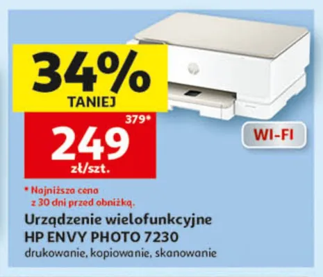 Urządzenie wielofunkcyjne HP ENVY PHOTO 7230 promocja w Auchan
