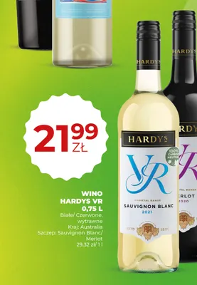 Wino czerwone Hardys VR Merlot wytrawne promocja w Duży Ben