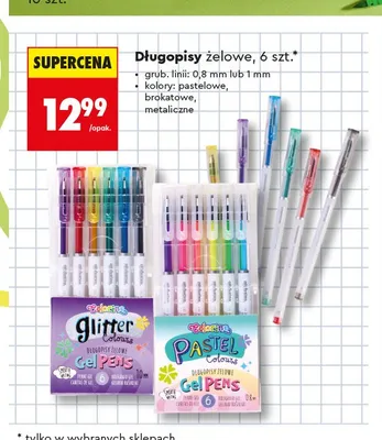 Długopisy żelowe Colorino Pastel promocja w Biedronka