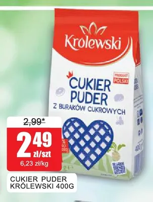 Cukier puder Królewski promocja w Bingo