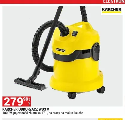 Odkurzacz Kärcher WD3V do pracy na mokro i sucho promocja w Merkury Market
