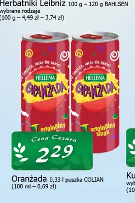Oranżada puszka 0,33l promocja w CEZAR Delikatesy