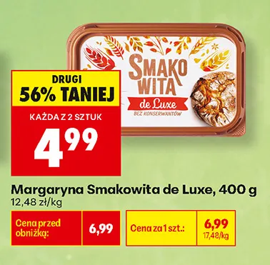 Margaryna Smakowita de Luxe promocja w Biedronka