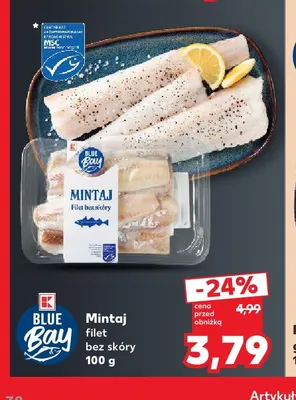 Mintaj filet bez skóry Blue Bay promocja w Kaufland