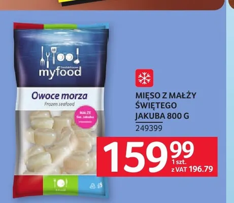 Mięso z małży świętego Jakuba Myfood promocja w Selgros