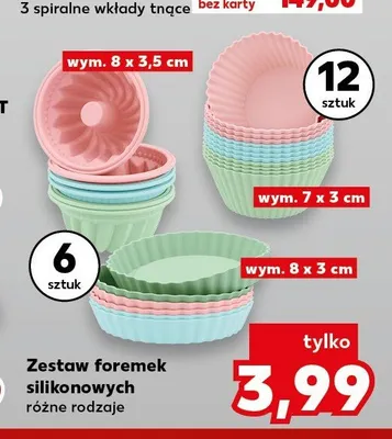 Zestaw foremek silikonowych promocja w Kaufland