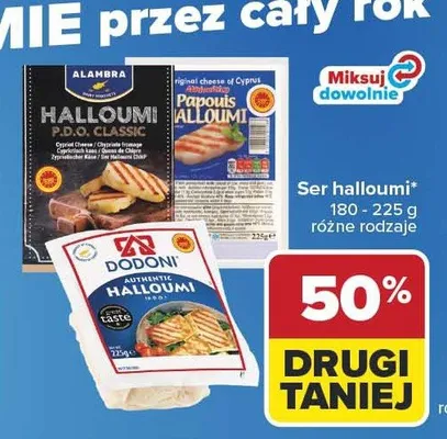 Ser halloumi Papouis promocja w Carrefour
