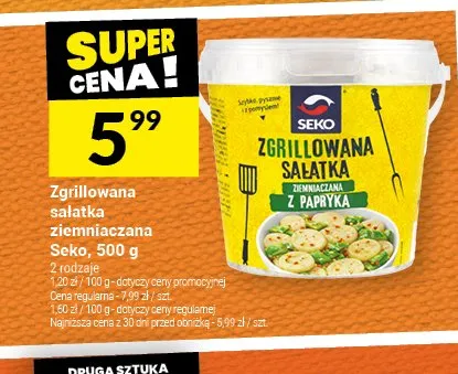Zgrillowana sałatka ziemniaczana Seko promocja w Twój Market