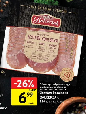 Zestaw konesera Balcerzak promocja w Intermarche