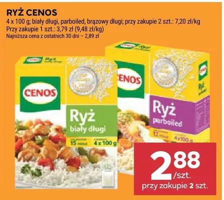 Ryż biały długi Cenos promocja w Stokrotka