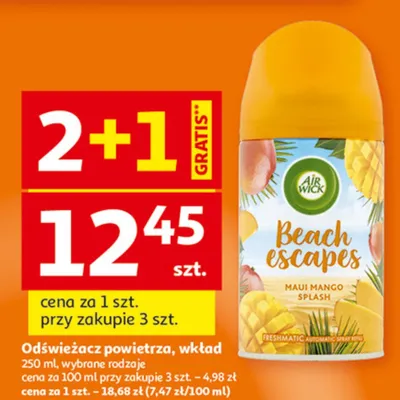 Odświeżacz powietrza Air Wick Beach escapes promocja w Auchan