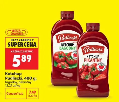 Ketchup pikantny Pudliszki promocja w Biedronka