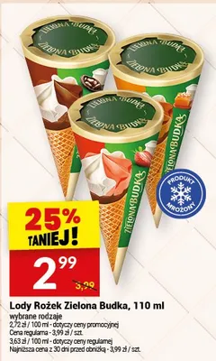 Lody Rożek Zielona Budka promocja w Twój Market