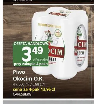 Piwo Okocim O.K. 4-pak promocja w Marketvita