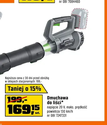 Dmuchawa do liści Lux-Tools promocja w OBI