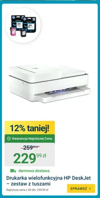 Drukarka wielofunkcyjna Hp DeskJet - zestaw z tuszami promocja w ERLI