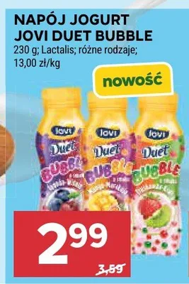 Napój jogurt Jovi Duet Bubble promocja w Stokrotka