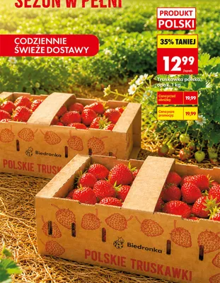 Truskawka polska promocja w Biedronka