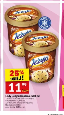 Lody Jeżyki Goplana Classic promocja w Twój Market
