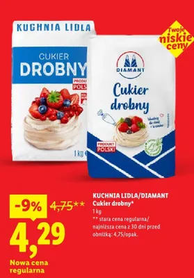 Cukier drobny promocja w Lidl