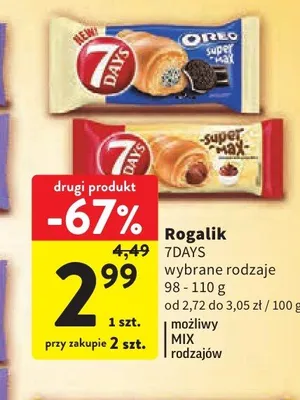 Rogalik 7Days Super Max promocja w Intermarche