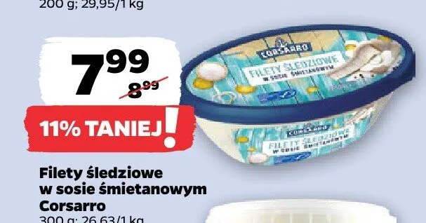 Filety śledziowe w sosie śmietanowym Corsarro promocja w Netto
