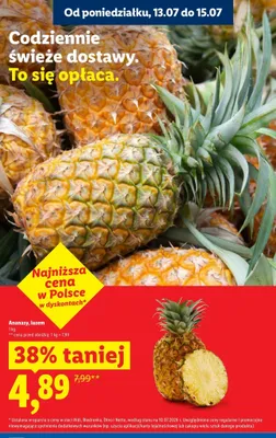 Ananas luzem Lidl promocja w Lidl