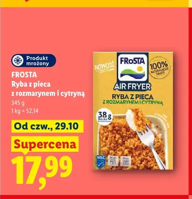 Ryba z pieca z rozmarynem i cytryną Frosta promocja w Lidl