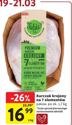 Kurczak krojony na 7 elementów promocja w Intermarche