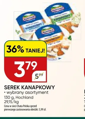 Serek kanapkowy Hochland promocja w Chata Polska