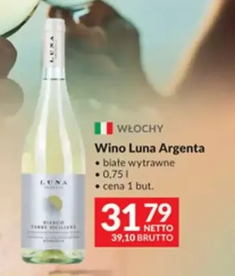 Wino białe Luna Argenta wytrawne promocja w Makro