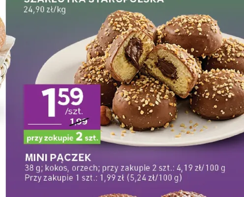 Mini pączek kokos promocja w Stokrotka
