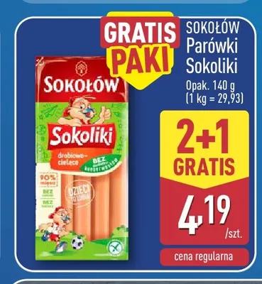 Parówki Sokoliki Sokołów promocja w Aldi