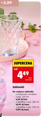 Szklanka z motywem rombów Glasset 370 ml promocja w Biedronka