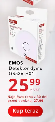 Detektor dymu GS536-H01 Emos promocja w Poczta Polska