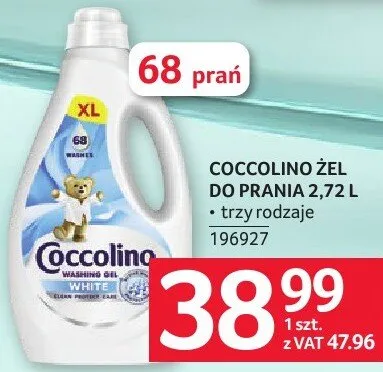 Żel do prania White trzy rodzaje promocja w Selgros