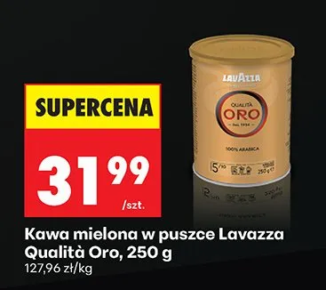 Kawa mielona Qualità Oro Lavazza promocja w Biedronka