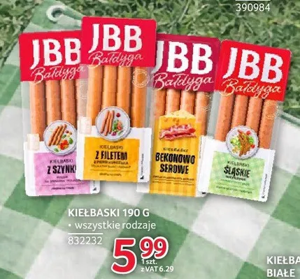 Kiełbaski JBB Bałdyga 190g promocja w Selgros