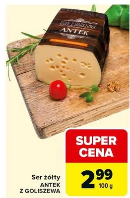 Ser żółty blok promocja w Carrefour