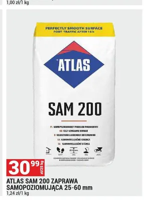 Zaprawa samopoziomująca Atlas SAM 200 promocja w Merkury Market